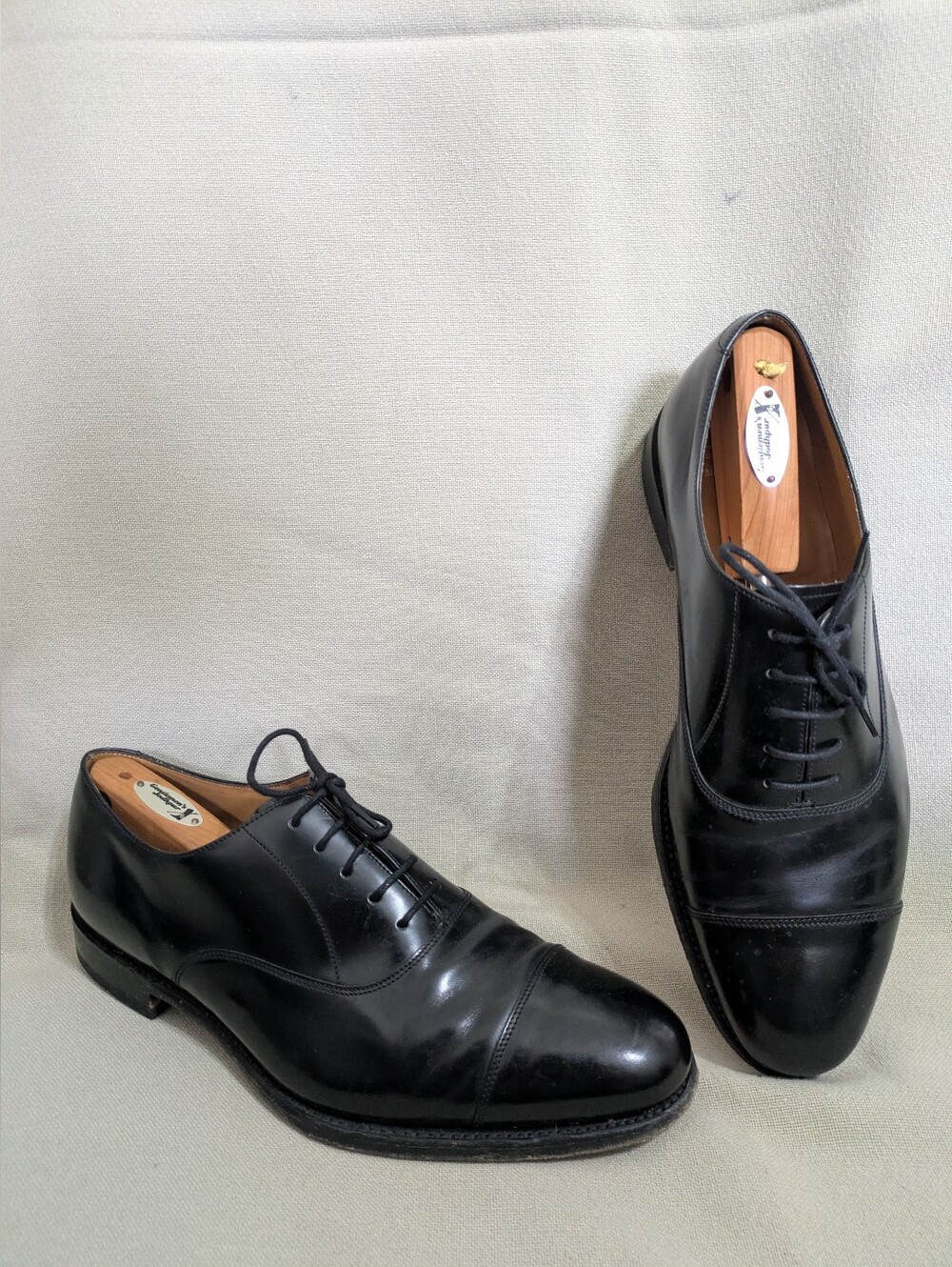 Loake Elgin Oxfords Chancery Dress Shoes Mens Size UK 11 US 12 Cap Toe
